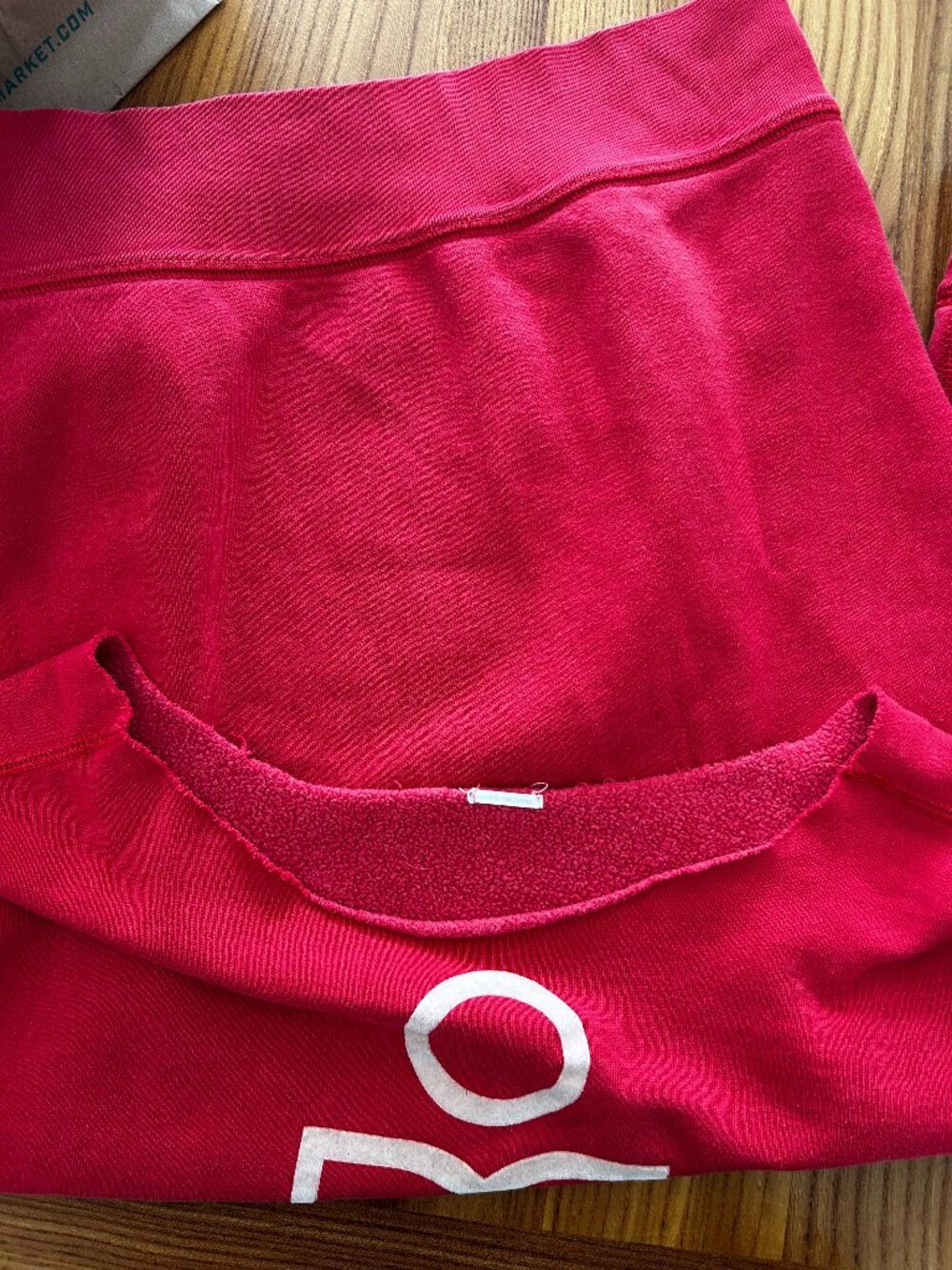 Isabel Marant Etoile, Mansel logo hoodie sweatshirt in red, size 38 *altered* - Picture 2 of 11